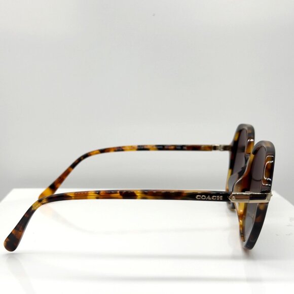 Coach Sunglasses HC8377U CL925 577613 Honey Tortoise Black Gradient Women's Case - Picture 6 of 11